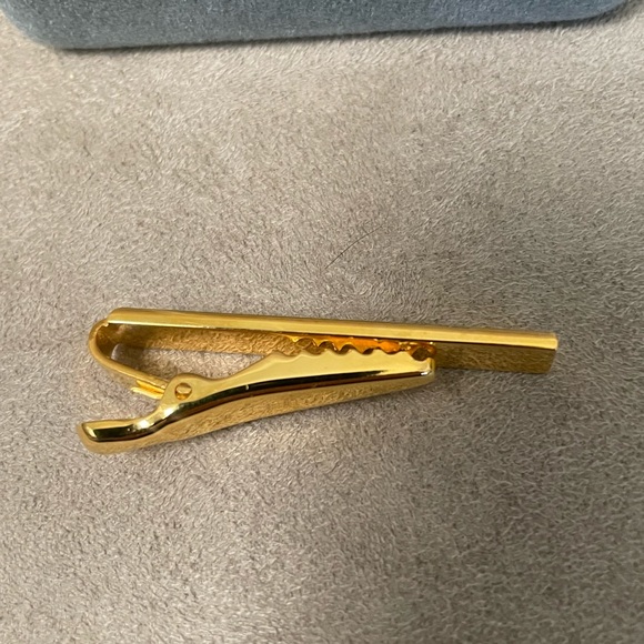 CHRISTIAN DIOR *Rare* 1990’s Vintage Two Toned Tie Clip / Scarf Clip - Picture 7 of 7